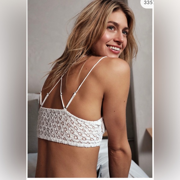 FREE PEOPLE BRALETTE WHITE, NEVER WORN - Picture 2 of 5